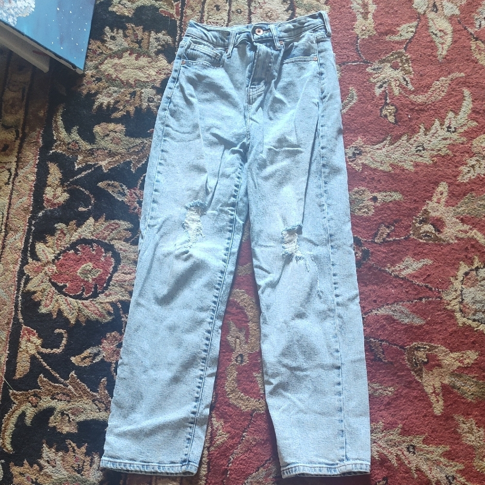 Light Blue Distressed Jeans